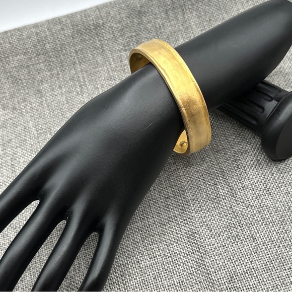 Vintage amazing leslie block bracelet gold tone #96 - Picture 7 of 7